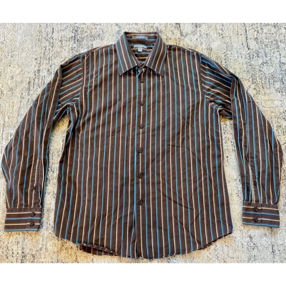 Apt. 9 Men’s Dress Shirt Size Large Brown